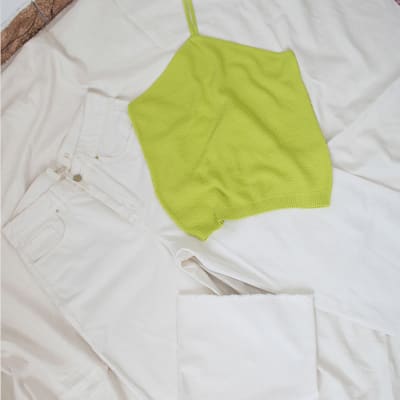 Top tejido Bali verde neon Top tejido Bali verde neon