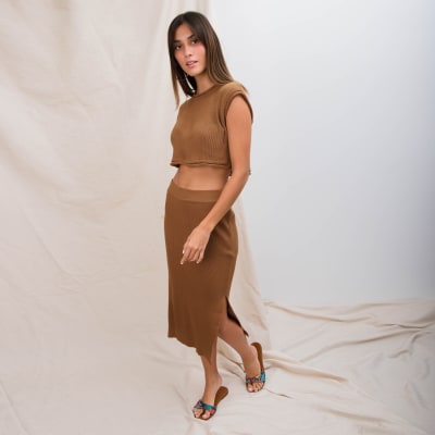 Falda Tejida Verona marron Falda Tejida Verona marron