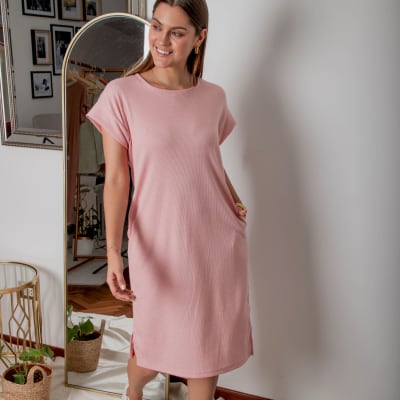 Vestido suelto Kalani rosa Vestido suelto Kalani rosa