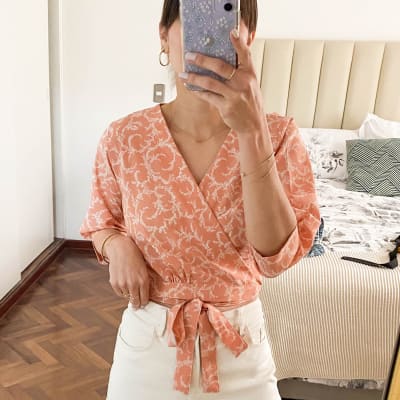 Blusa Kendall melon floreado Blusa Kendall melon floreado
