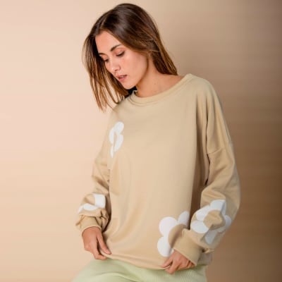 Polera Cami oversize beige Polera Cami oversize beige