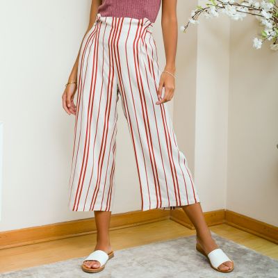 Cul Lino beige rys rojo Cul Lino beige rys rojo