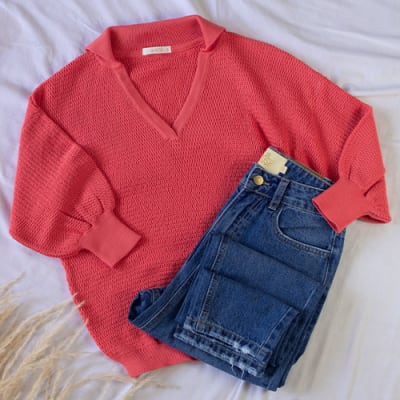 Sweater Domenica coral Sweater Domenica coral