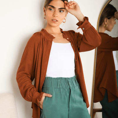Blusa Elena caramelo Blusa Elena caramelo