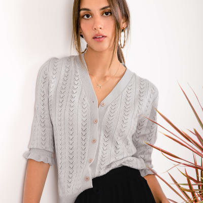 Cardigan Julieta plomo Cardigan Julieta plomo