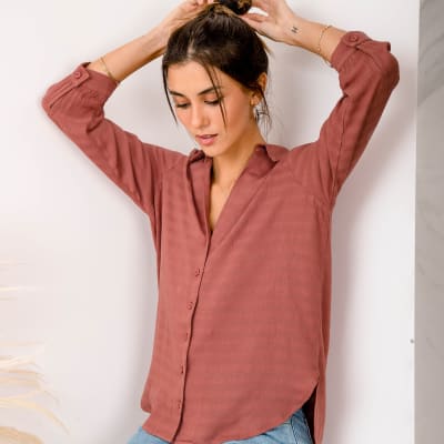 Blusa Paz terracota Blusa Paz terracota