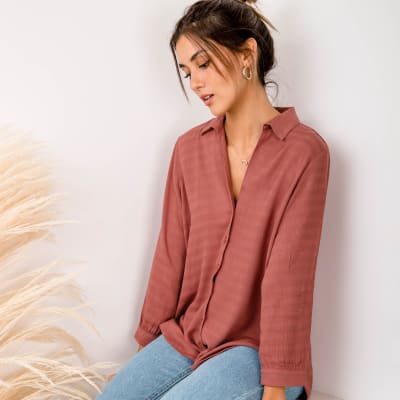 Blusa Paz terracota Blusa Paz terracota