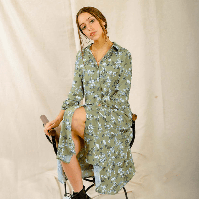 Maxikimono Sofia flores verde Maxikimono Sofia flores verde