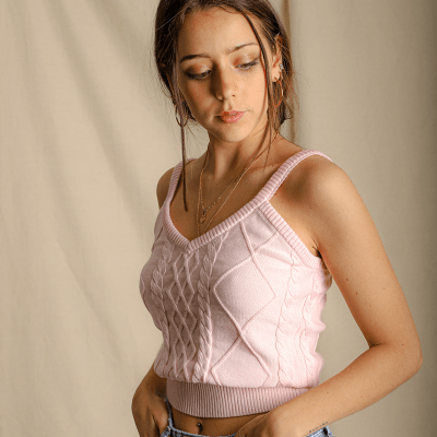 Top tejido Alegra rosado Top tejido Alegra rosado