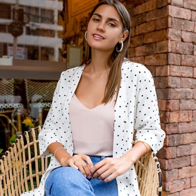 Kimono polka dots blanco Kimono polka dots blanco
