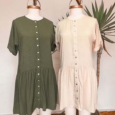 Vestido Varena sand Vestido Varena sand