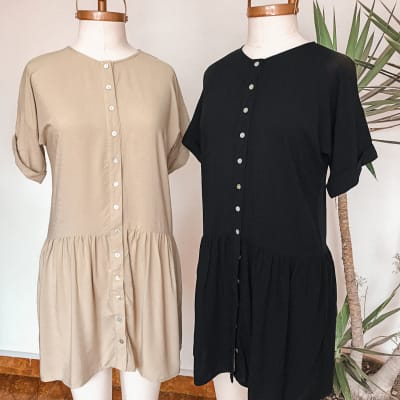 Vestido Varena beige Vestido Varena beige
