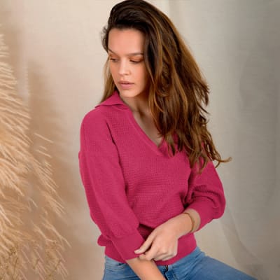 Sweater Domenica fucsia Sweater Domenica fucsia