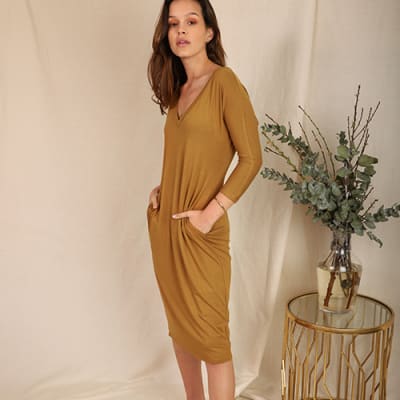 Vestido Renata camello Vestido Renata camello