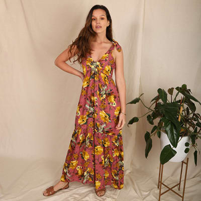 Vestido Camila flores palorosa Vestido Camila flores palorosa