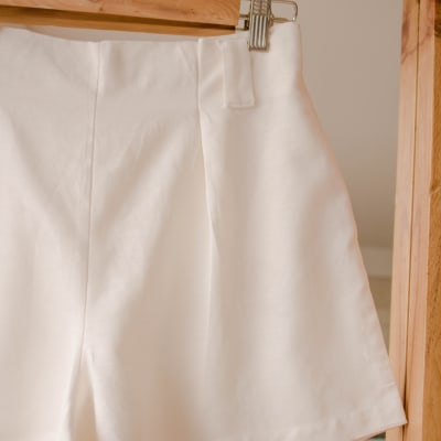Short Milan lino perla Short Milan lino perla