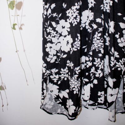 Vestido Paula flores negro Vestido Paula flores negro