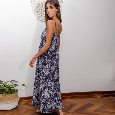 Vestido Emma flores azul Vestido Emma flores azul