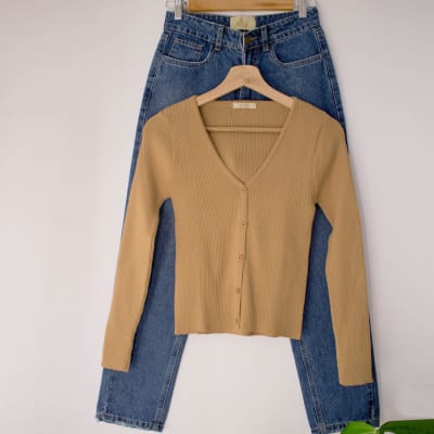 Cardigan Luna maiz Cardigan Luna maiz