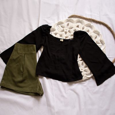 Short Milan verde militar Short Milan verde militar