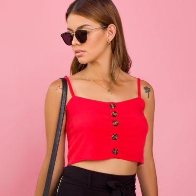 Top Romina rojo Top Romina rojo