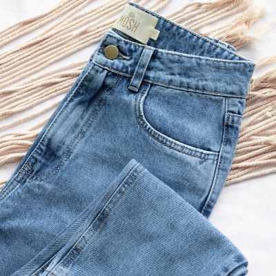 Girlfriend Jeans celeste Girlfriend Jeans celeste