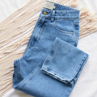 Girlfriend Jeans celeste Girlfriend Jeans celeste