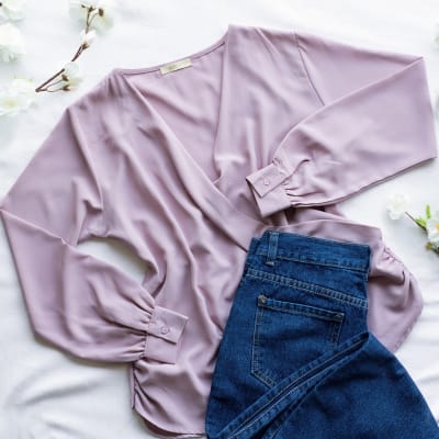 Blusa Charlotte lila Blusa Charlotte lila