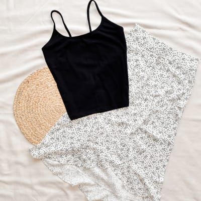 Falda Allie flores blanco Falda Allie flores blanco