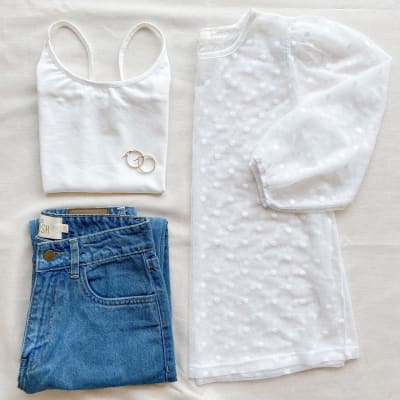 Blusa Zara & Top Alba blanco Blusa Zara & Top Alba blanco