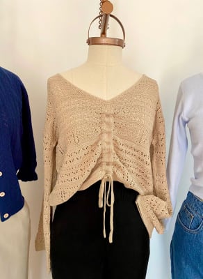 Sweater calado arena Sweater calado arena