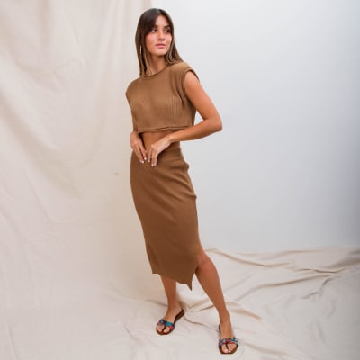 Falda Tejida Verona marron Falda Tejida Verona marron