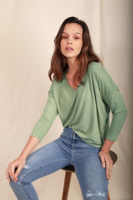 Polo Cotton V verde Polo Cotton V verde