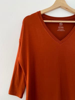 Polo Cotton V ladrillo Polo Cotton V ladrillo