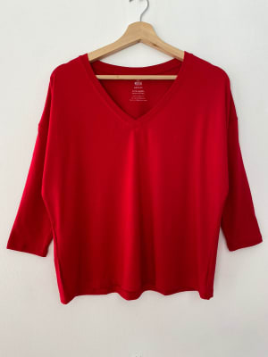 Polo Cotton V rojo Polo Cotton V rojo