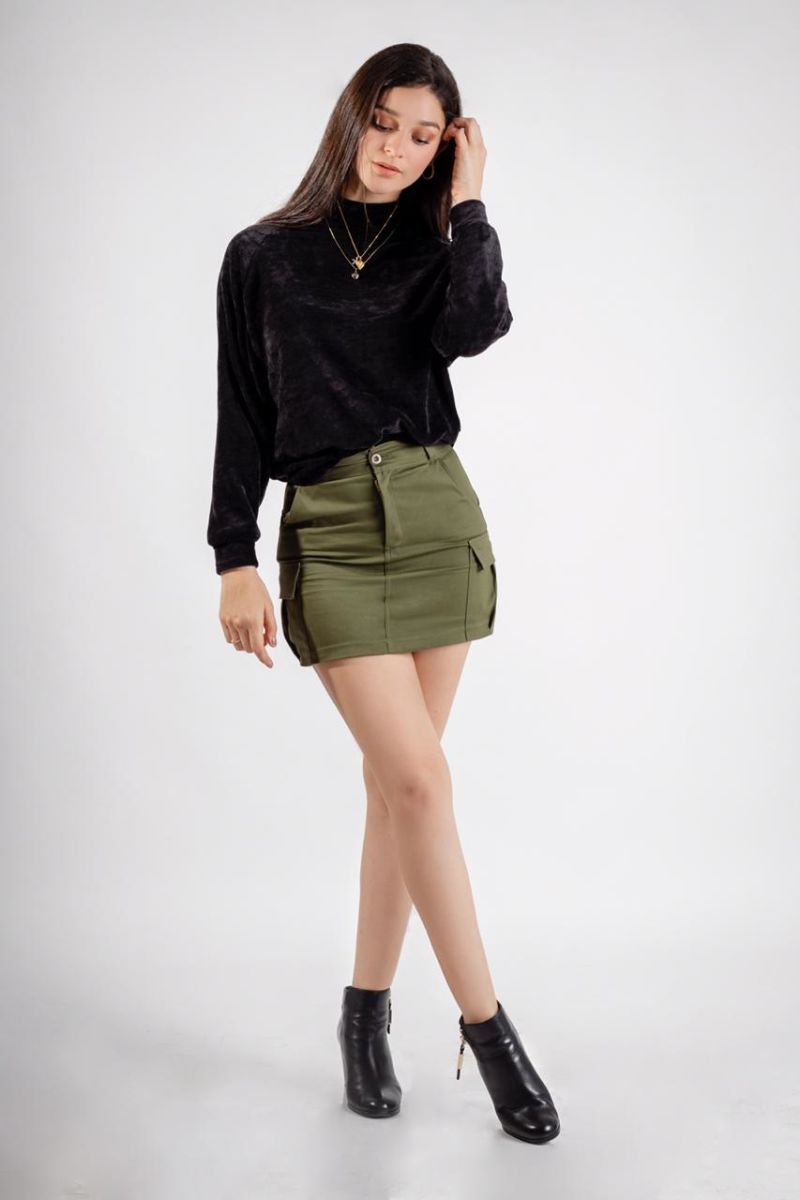 Moda Overol De Short Para NiÃ±a Moda Outfit Short Verde Militar