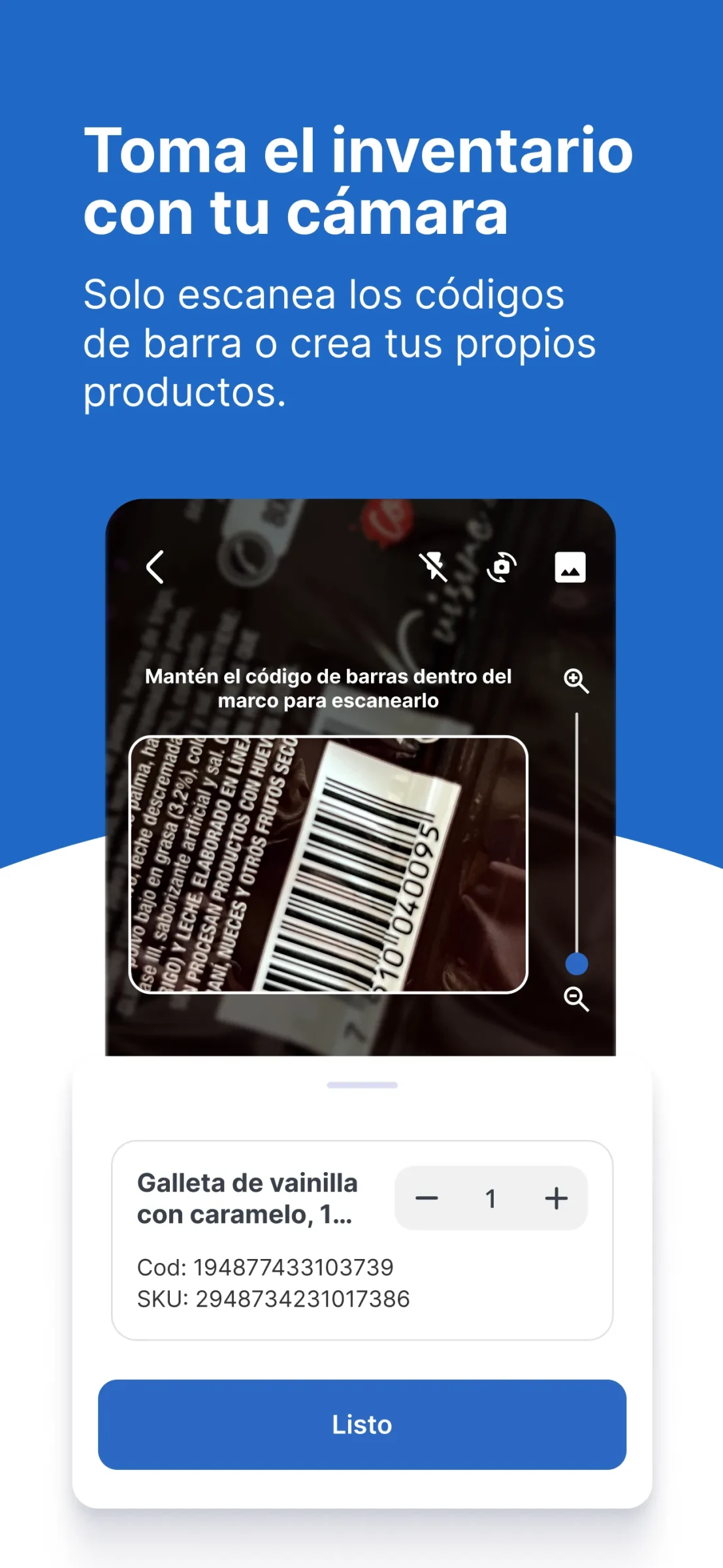 persona escaneando un codigo de barras