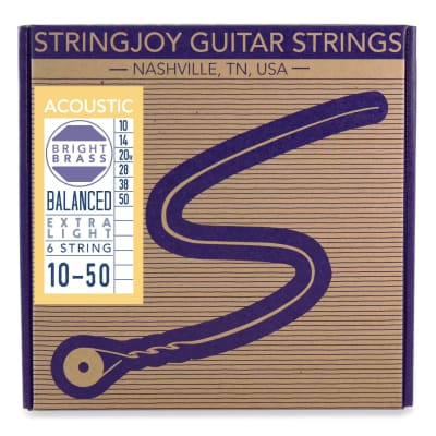 STRINGJOY BRIGHTS EXTRA LIGHT 80/20 10-50 STRINGJOY BRIGHTS EXTRA LIGHT 80/20 10-50