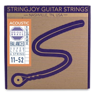 STRINGJOY BRIGHTS SUPER LIGHT 80/20 11-52 STRINGJOY BRIGHTS SUPER LIGHT 80/20 11-52