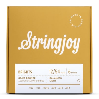 STRINGJOY BRIGHTS LIGHT 80/20 12-54 STRINGJOY BRIGHTS LIGHT 80/20 12-54