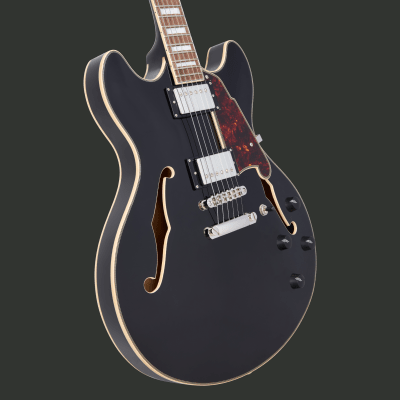D'ANGELICO PREMIER DC SOLID BLACK