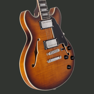 D'ANGELICO PREMIER MINI DC DARK ICED TEA BURST