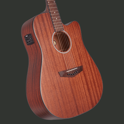 D'ANGELICO PREMIER BOWERY LS NATURAL MAHOGANY SATIN