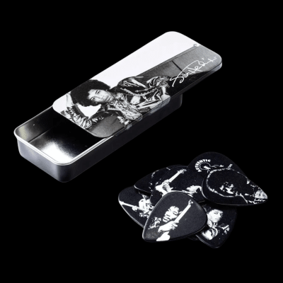 DUNLOP JIMI HENDRIX HEAVY SILVER RETRATO PACK 12 UÑETAS1