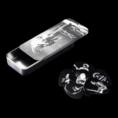 DUNLOP JIMI HENDRIX MEDIUM SILVER RETRATO PACK 12U2