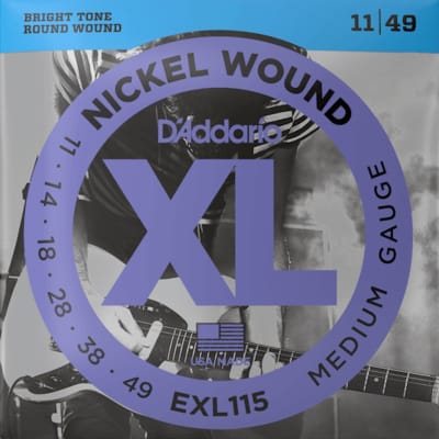 D'ADDARIO EXL115 NICKEL WOUND 11-49 D'ADDARIO EXL115 NICKEL WOUND 11-49