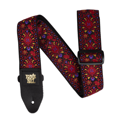 ERNIE BALL JACQUARD STRAP CRIMSON ROYAL BLOOM