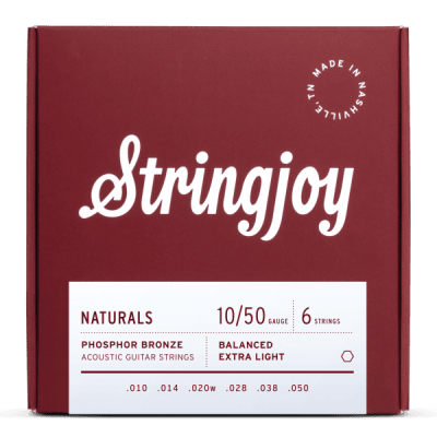 STRINGJOY NATURALS PHOSPHOR BRONZE STRINGJOY NATURALS PHOSPHOR BRONZE