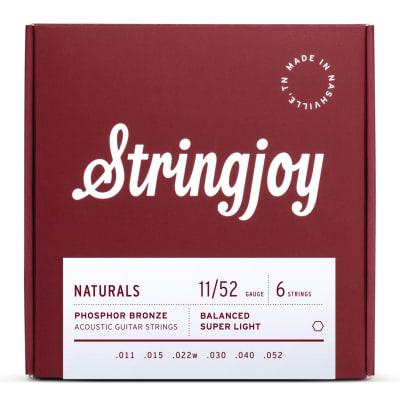STRINGJOY NATURALS PHOSPHOR BRONZE STRINGJOY NATURALS PHOSPHOR BRONZE