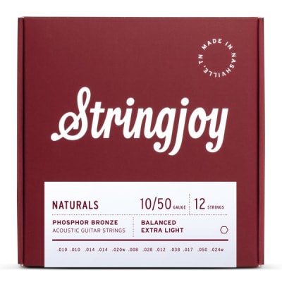 STRINGJOY NATURALS PHOSPHOR BRONZE 12 CUERDAS
